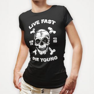 live-fast-die-young-girls-black-tshirt