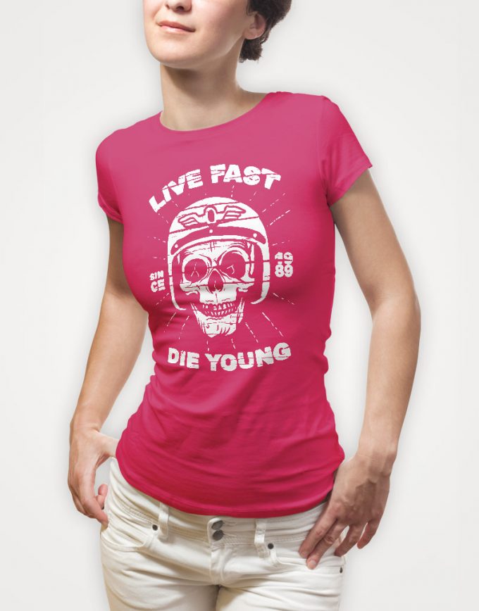 live-fast-die-young-girls-hot-pink-white-tshirt live-fast-die-young-girls-hot-pink-white-tshirt